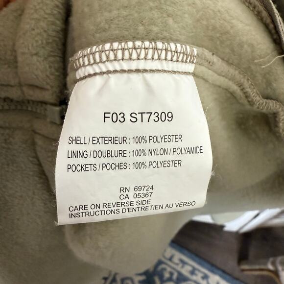 COLUMBIA VINTAGE Men's XL TALL CORE Interchange Fleece Zip Jacket Outdoor Beige - Picture 11 of 13